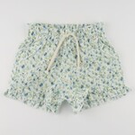 Oh Baby! Oh Baby Sky Blue Poppy Sprig Delilah Ruffle Short