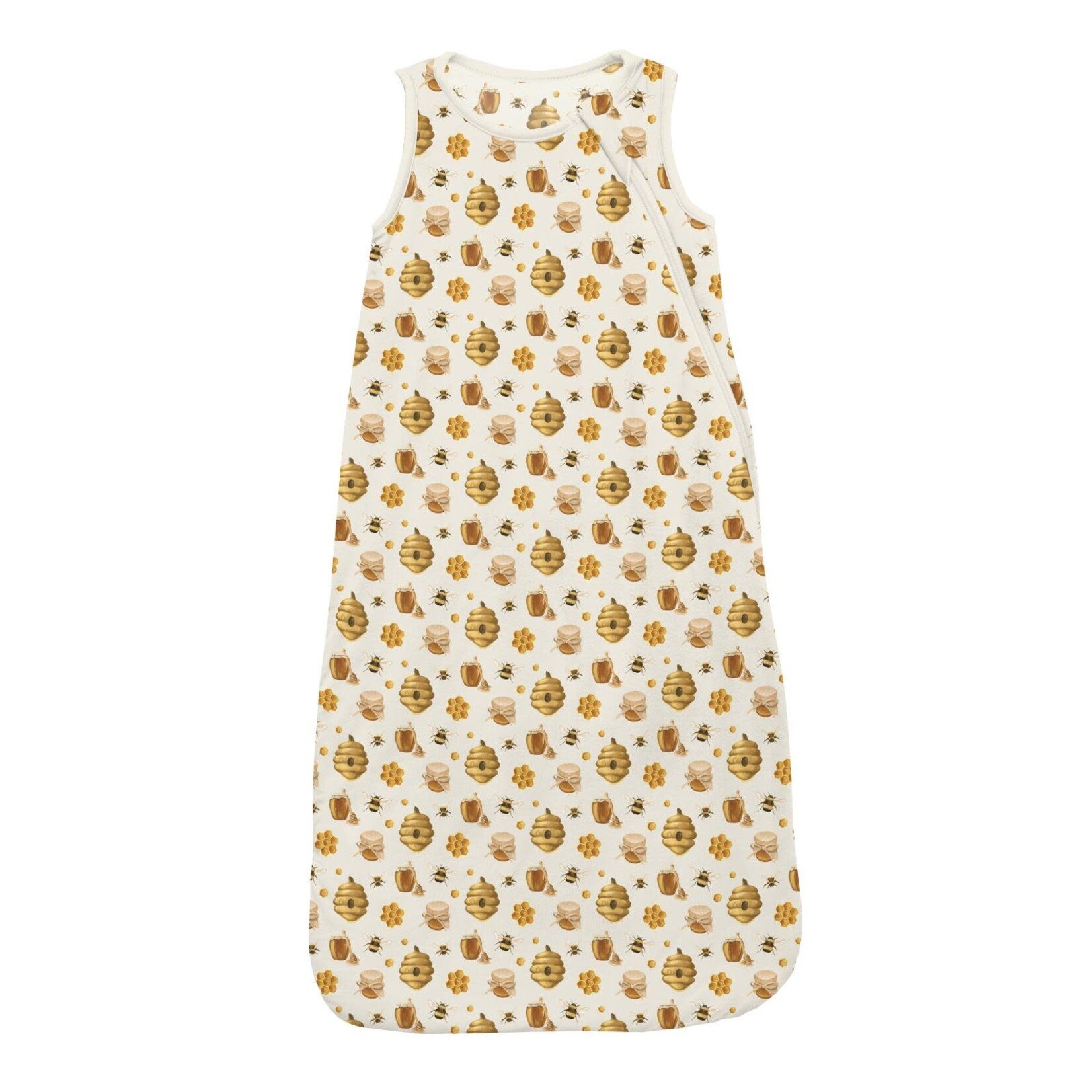 KicKee Pants Kickee Pants Natural Bees & Honey Print Fluffle Sleep Bag