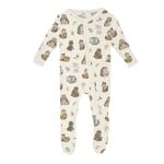 KicKee Pants Kickee Pants Natural Mom & Baby Print Footie with 2 Way Zipper