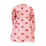 Lola & The Boys Lola & The Boys Pink Sweetheart Sweater Dress