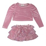 Lola & The Boys Lola & The Boys Pink Stardust Velvet Party Set