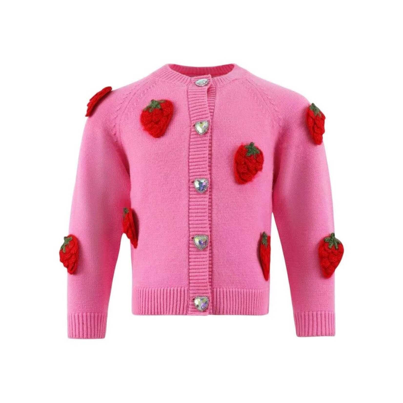 Lola & The Boys Lola & The Boys Sweet Strawberry Cardigan