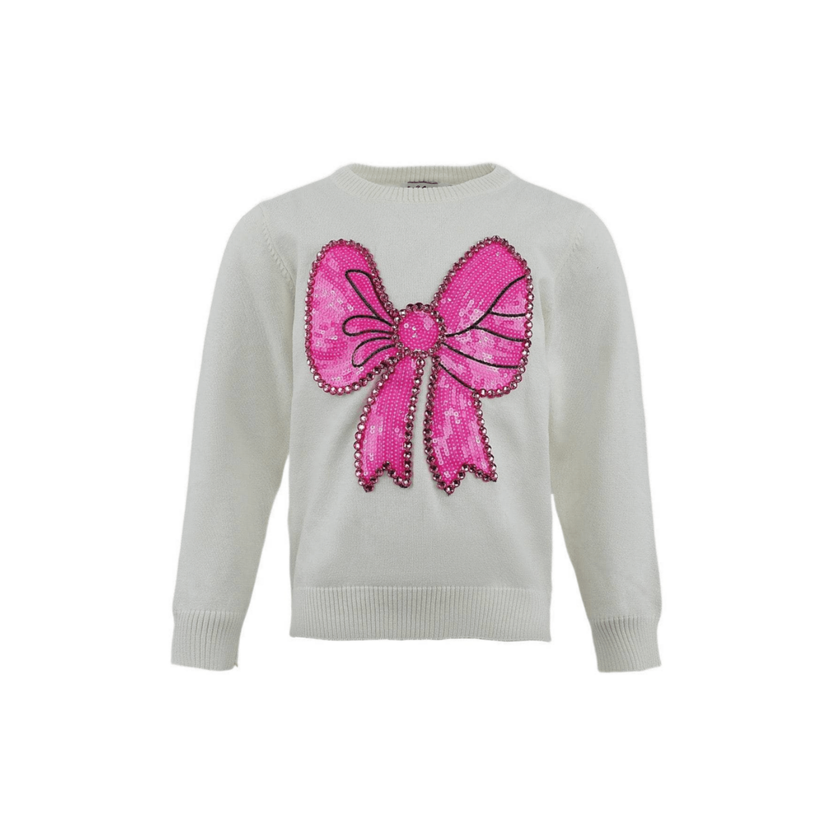 Lola & The Boys Lola & The Boys Pinky Big Bow Sweater