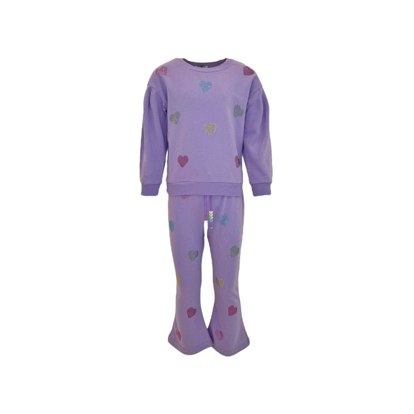 Lola & The Boys Lola & The Boys Lavender Crystal Hearts Set