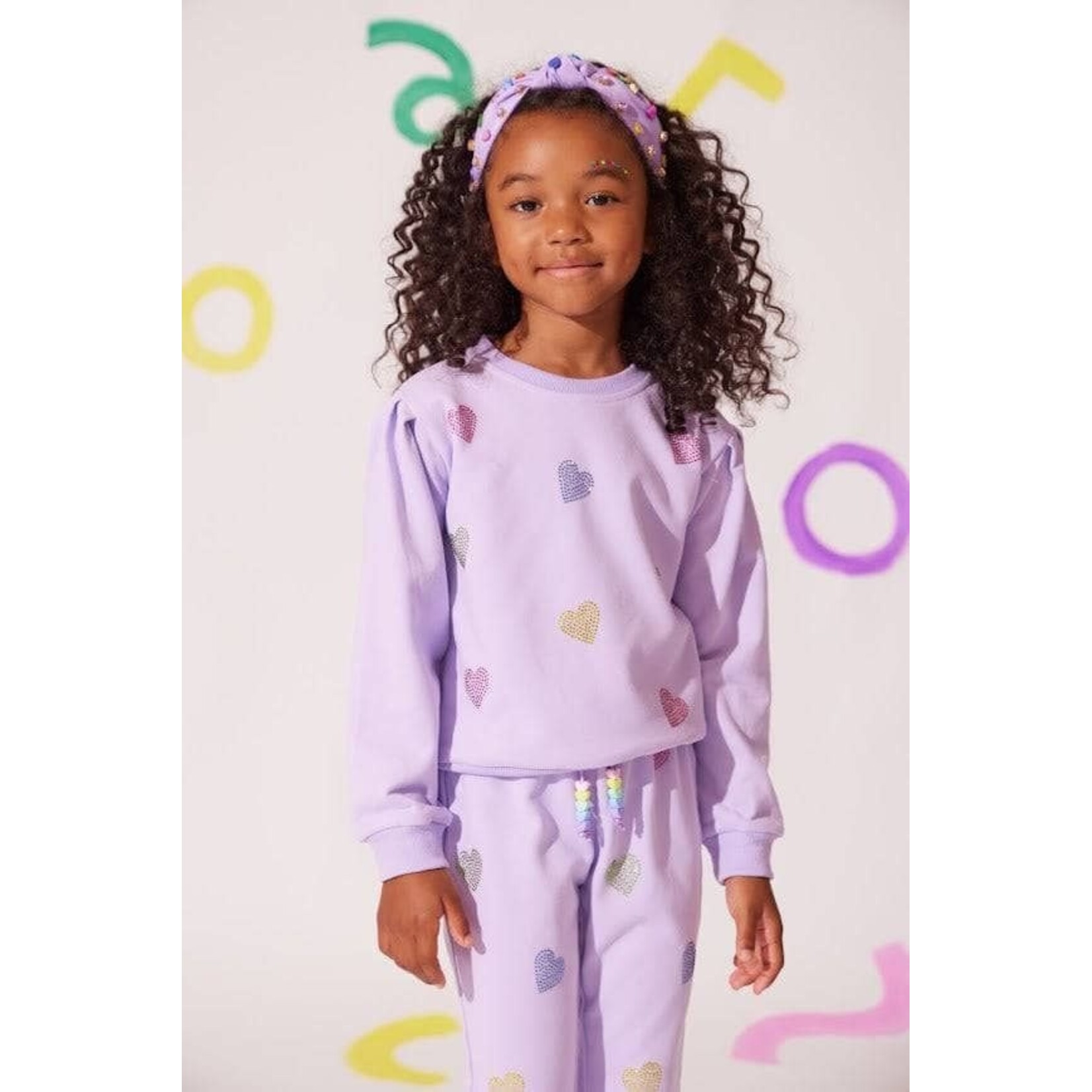 Lola & The Boys Lola & The Boys Lavender Crystal Hearts Set