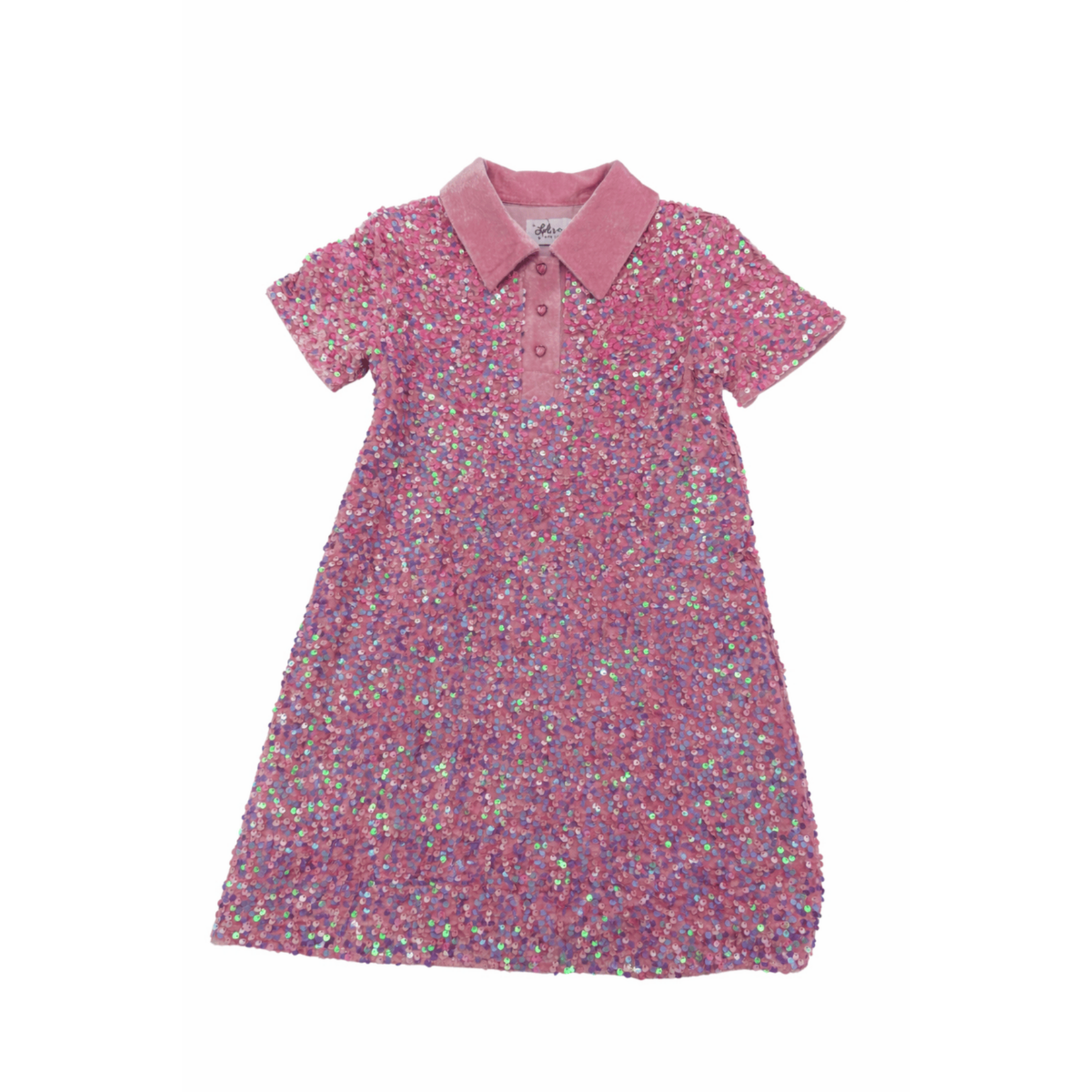 Lola & The Boys Lola & The Boys Preppy Soft Sequin Dress
