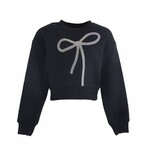 Lola & The Boys Lola & The Boys Sparkle Bow Sweatshirt
