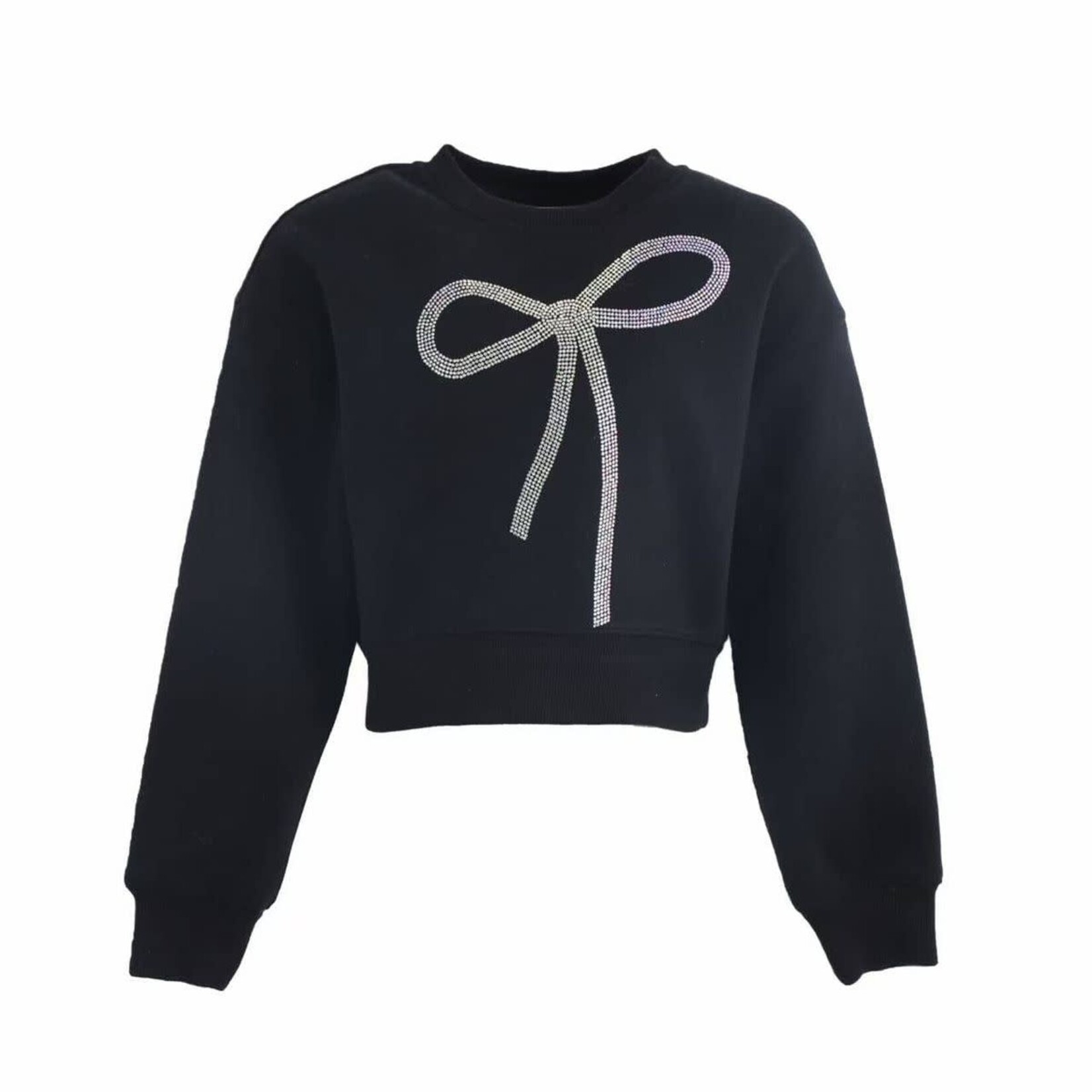 Lola & The Boys Lola & The Boys Sparkle Bow Sweatshirt