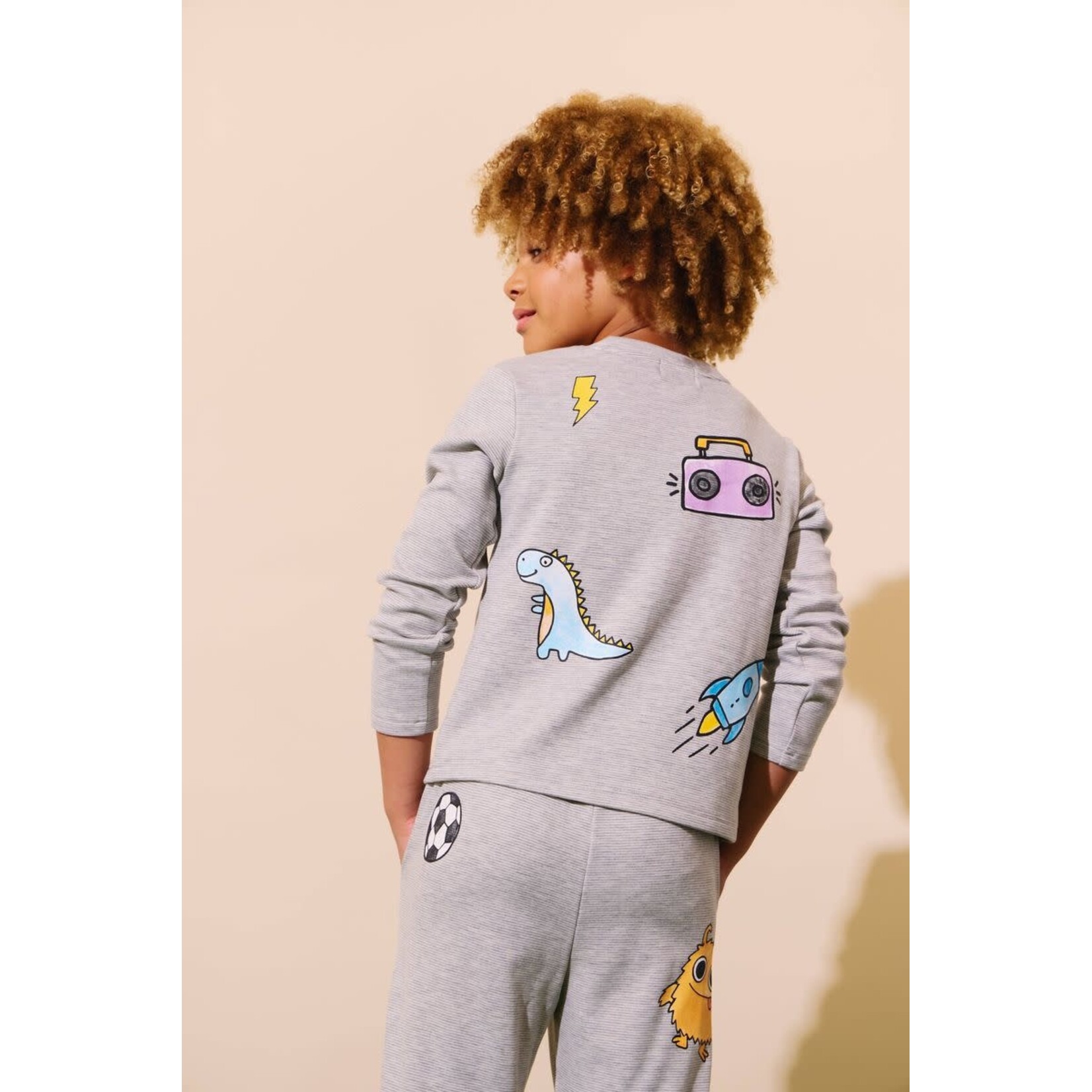 Lola & The Boys Lola & The Boys Boys Sticker Joggers Set