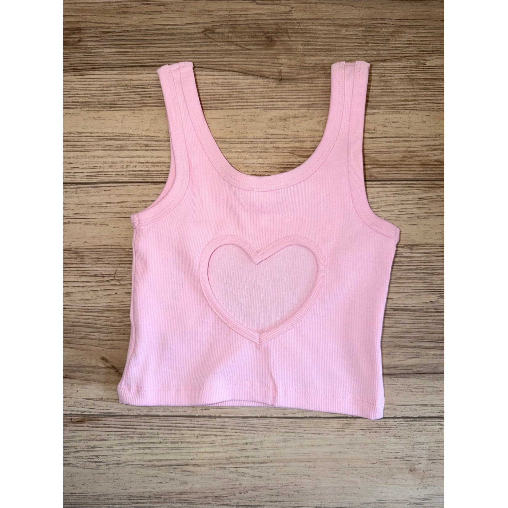 Theme Theme Harlow Light Pink Heart Cut Out Tank