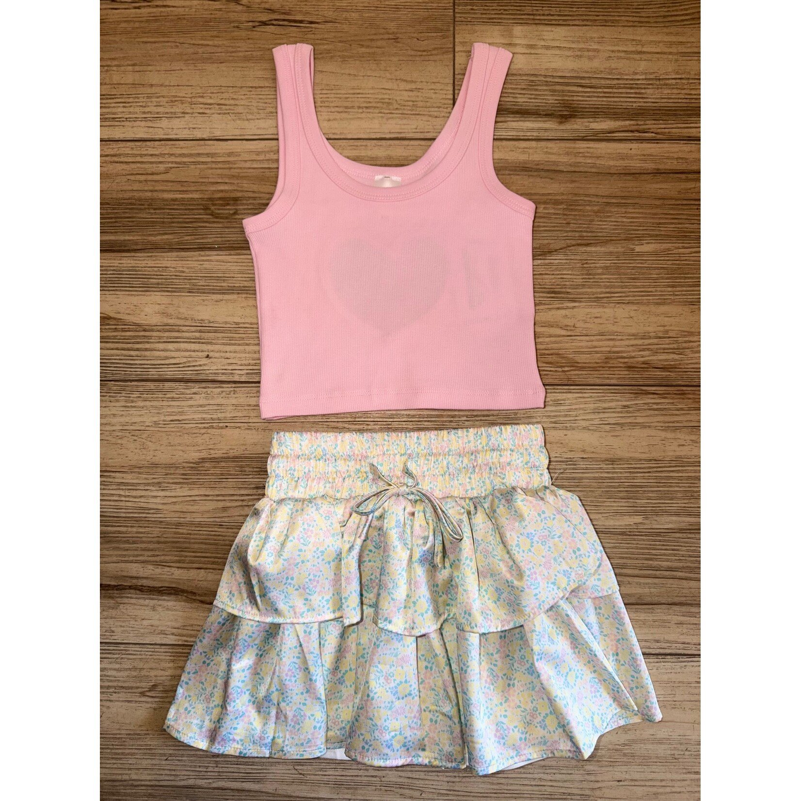 Theme Theme Harlow Light Pink Heart Cut Out Tank