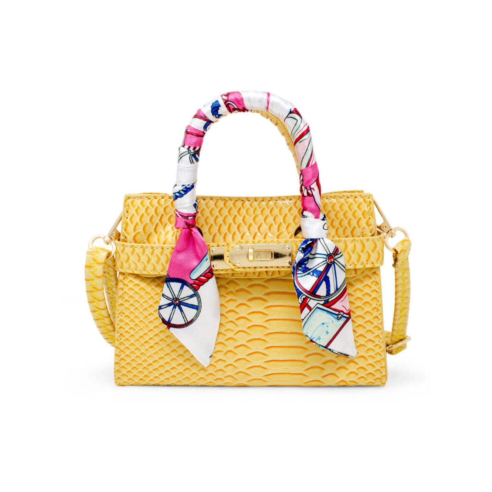 Zomi Gems Zomi Gems Crocodile Scarf Handbag