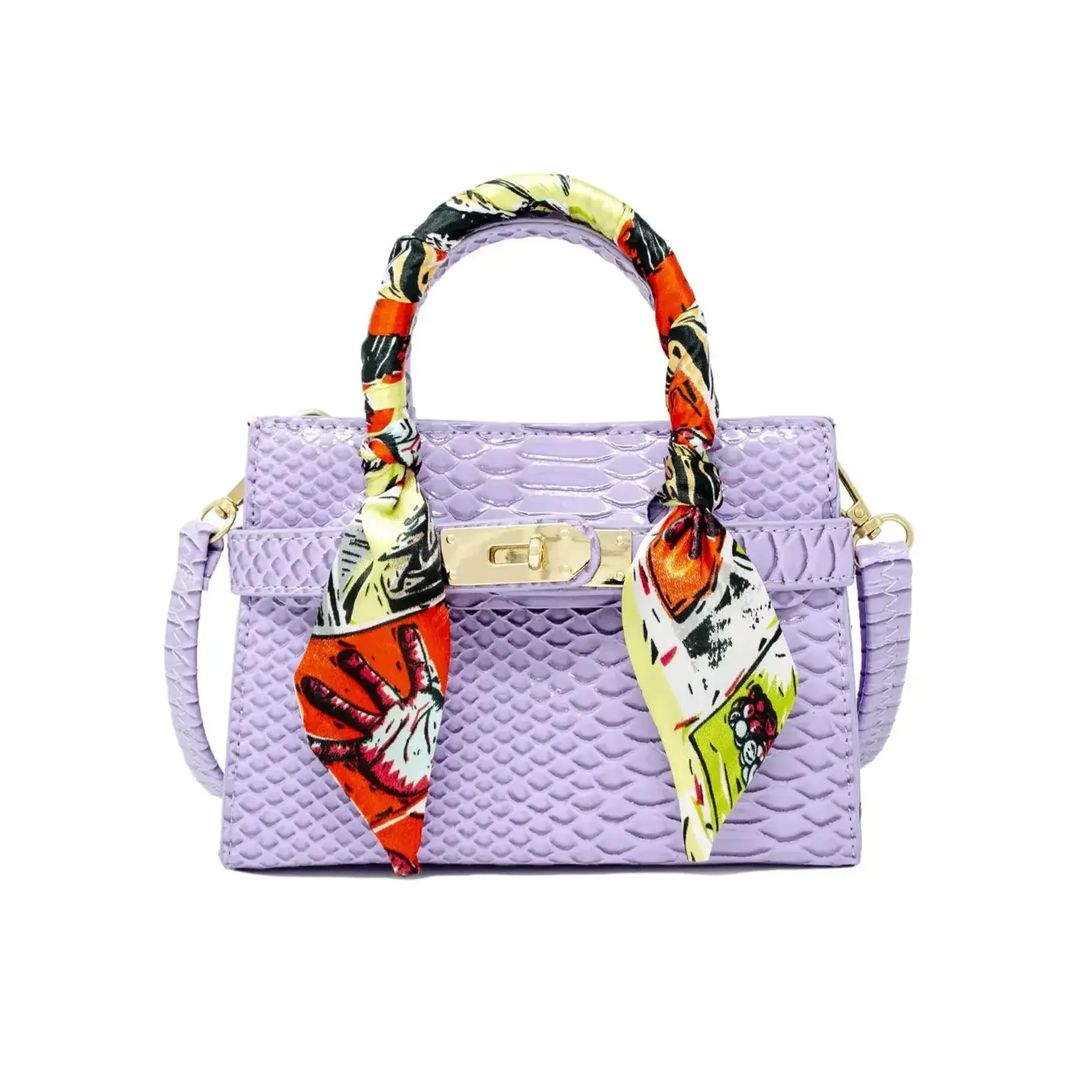 Zomi Gems Zomi Gems Crocodile Scarf Handbag