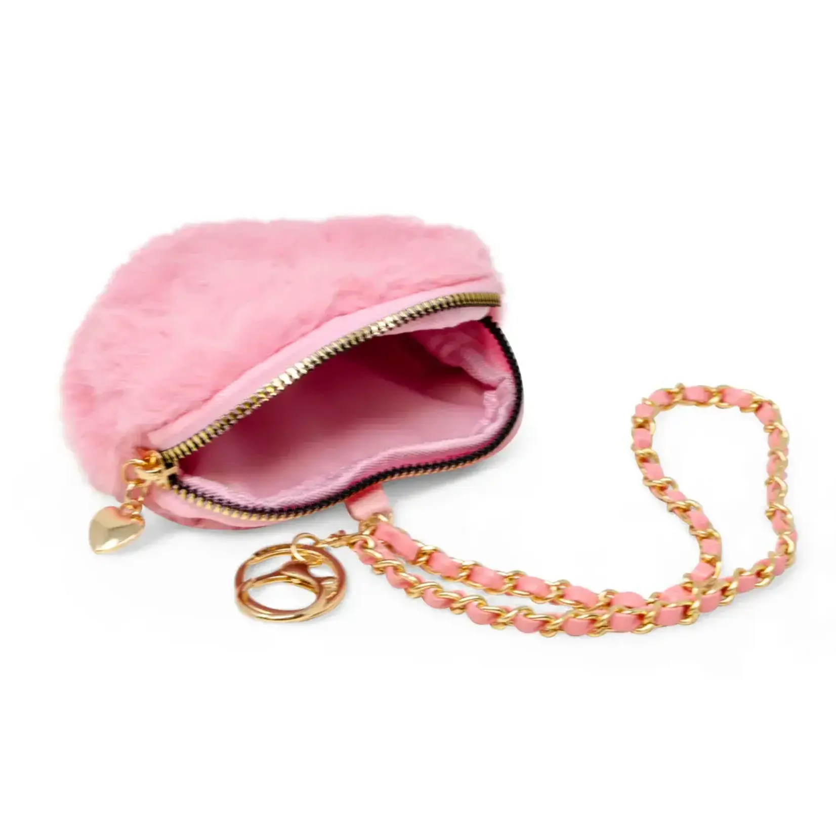 Zomi Gems Zomi Gems Fuzzy Heart Wristlet Coin Purse