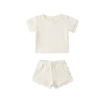 Quincy Mae Quincy Mae Natural Waffle Shortie Set