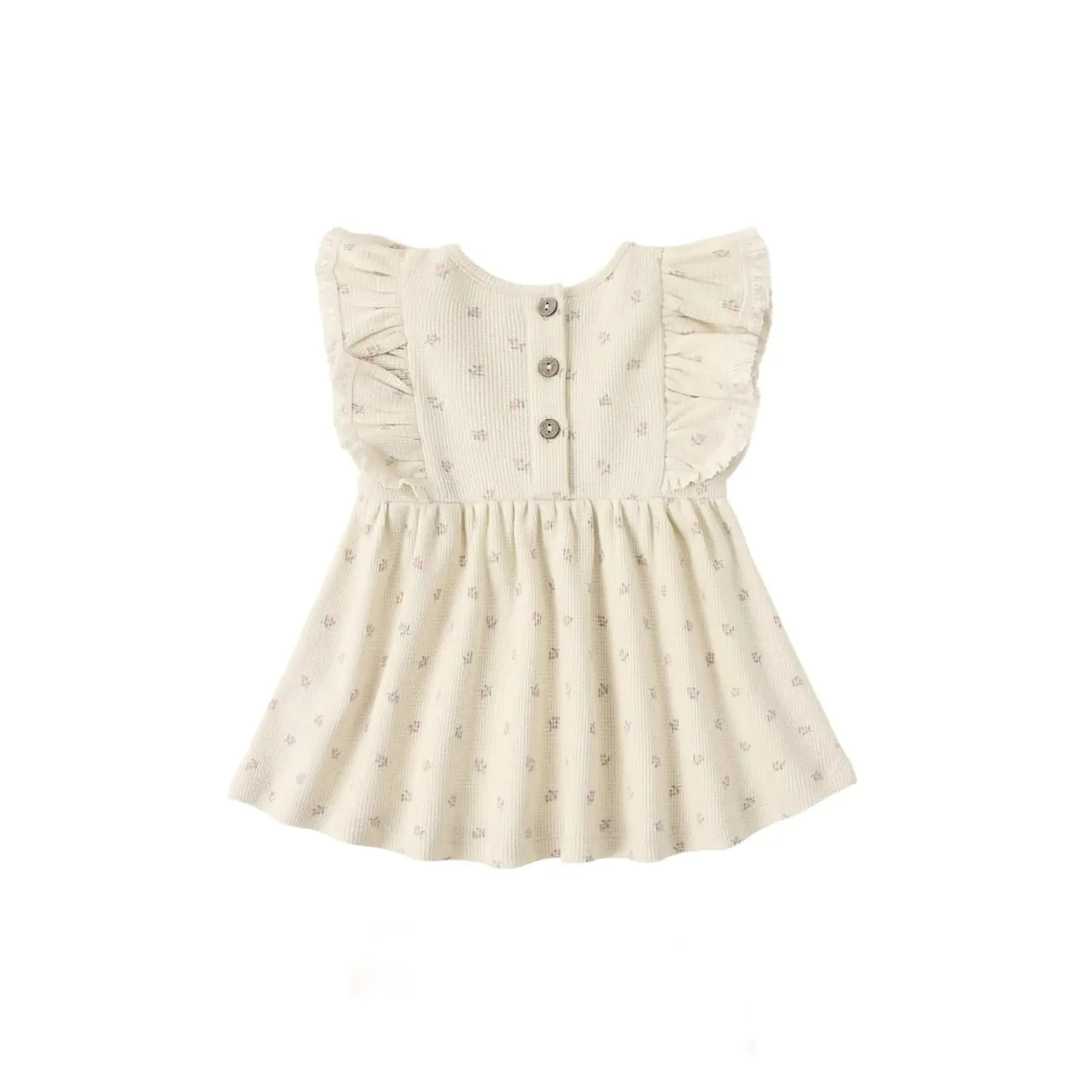 Quincy Mae Quincy Mae Natural Mauve Ditsy Daisy Dress