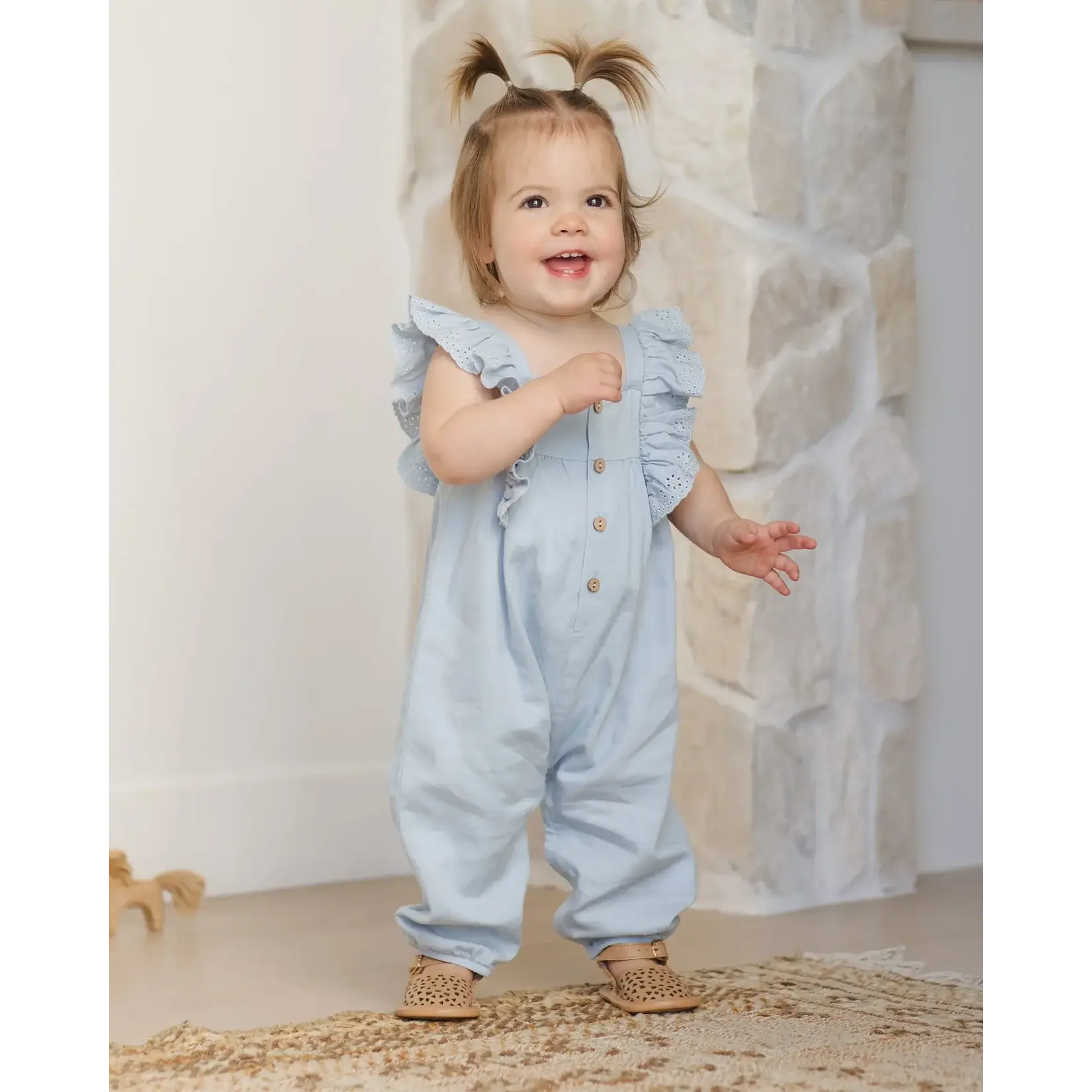 Quincy Mae Quincy Mae Chambray Nova Romper