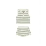 Quincy Mae Quincy Mae Sage Stripe Taylor Knit Set