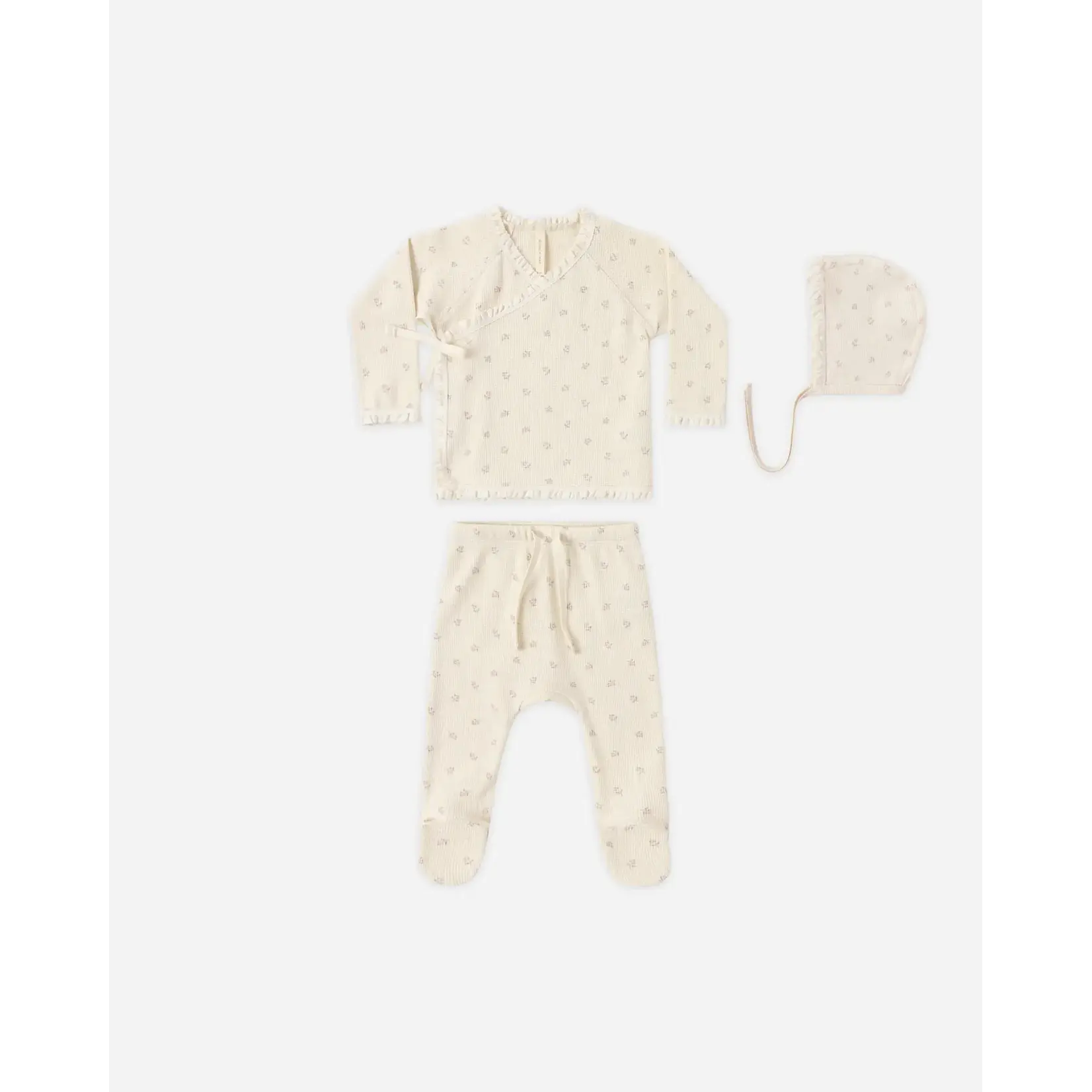 Quincy Mae Quincy Mae Natural Mauve Ditsy Take Home Set