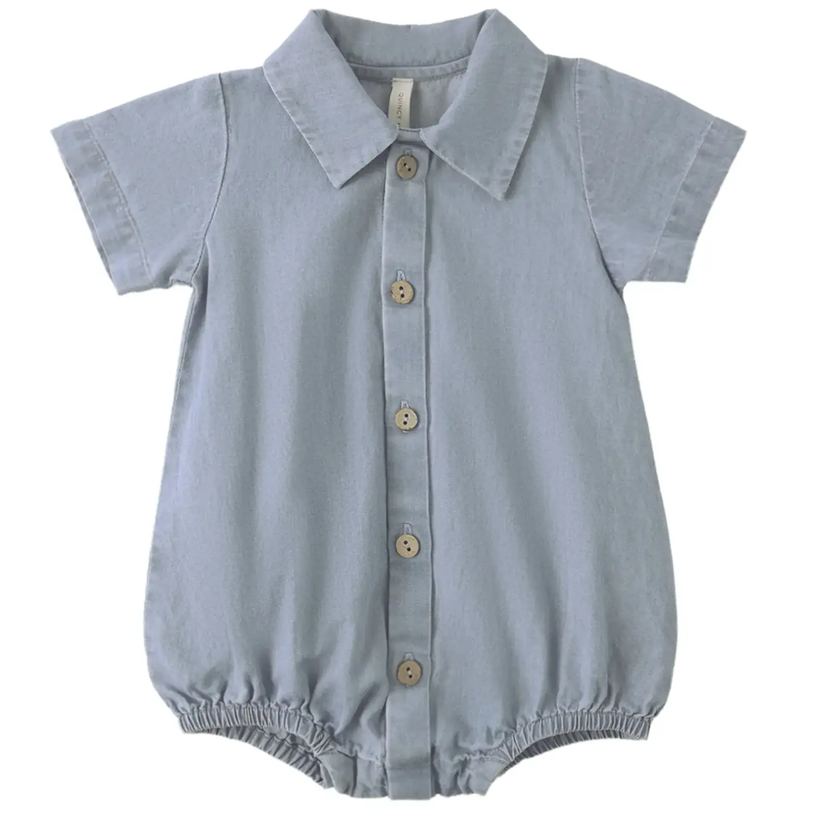 Quincy Mae Quincy Mae Chambray Matteo Romper