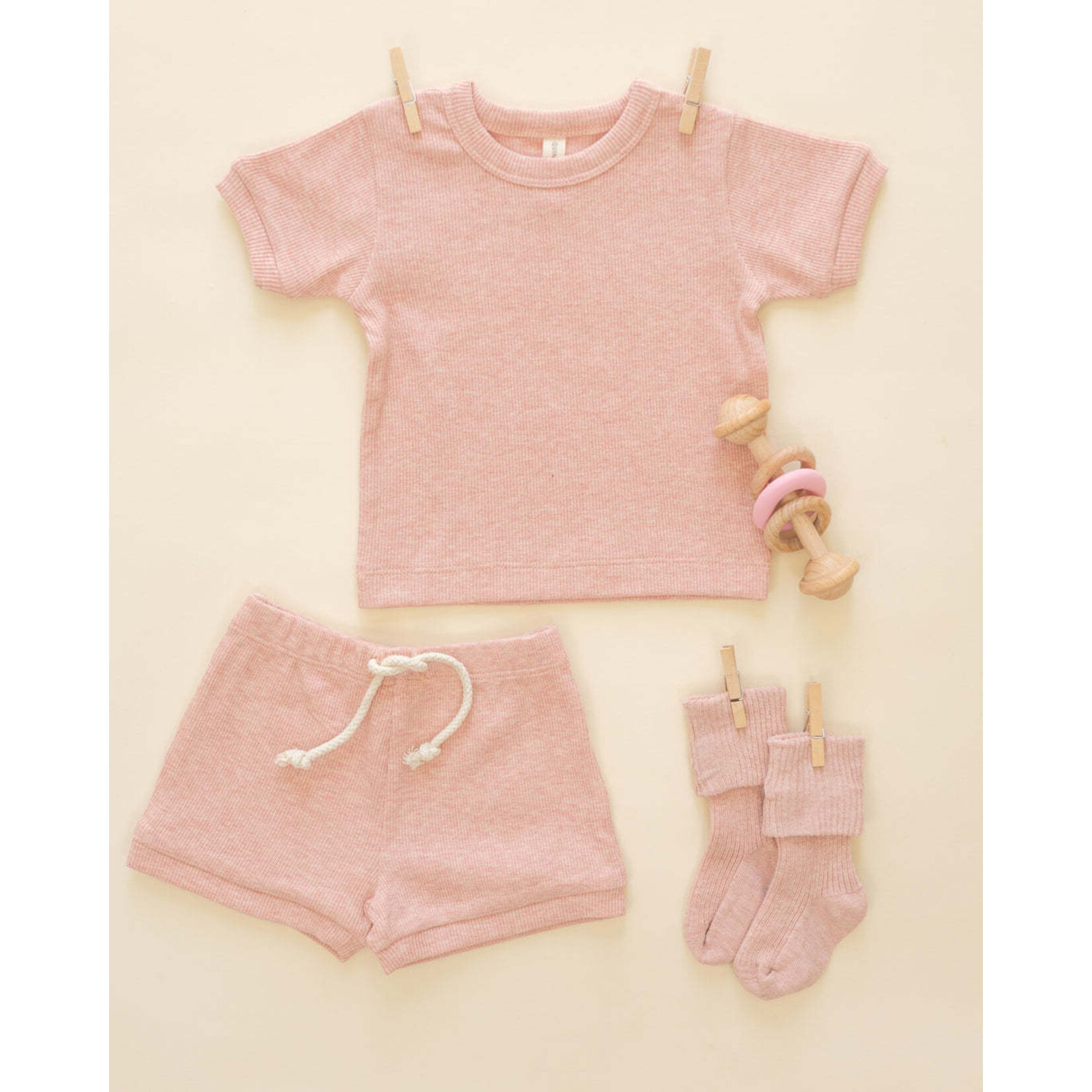 Quincy Mae Quincy Mae Ribbed Shortie Set