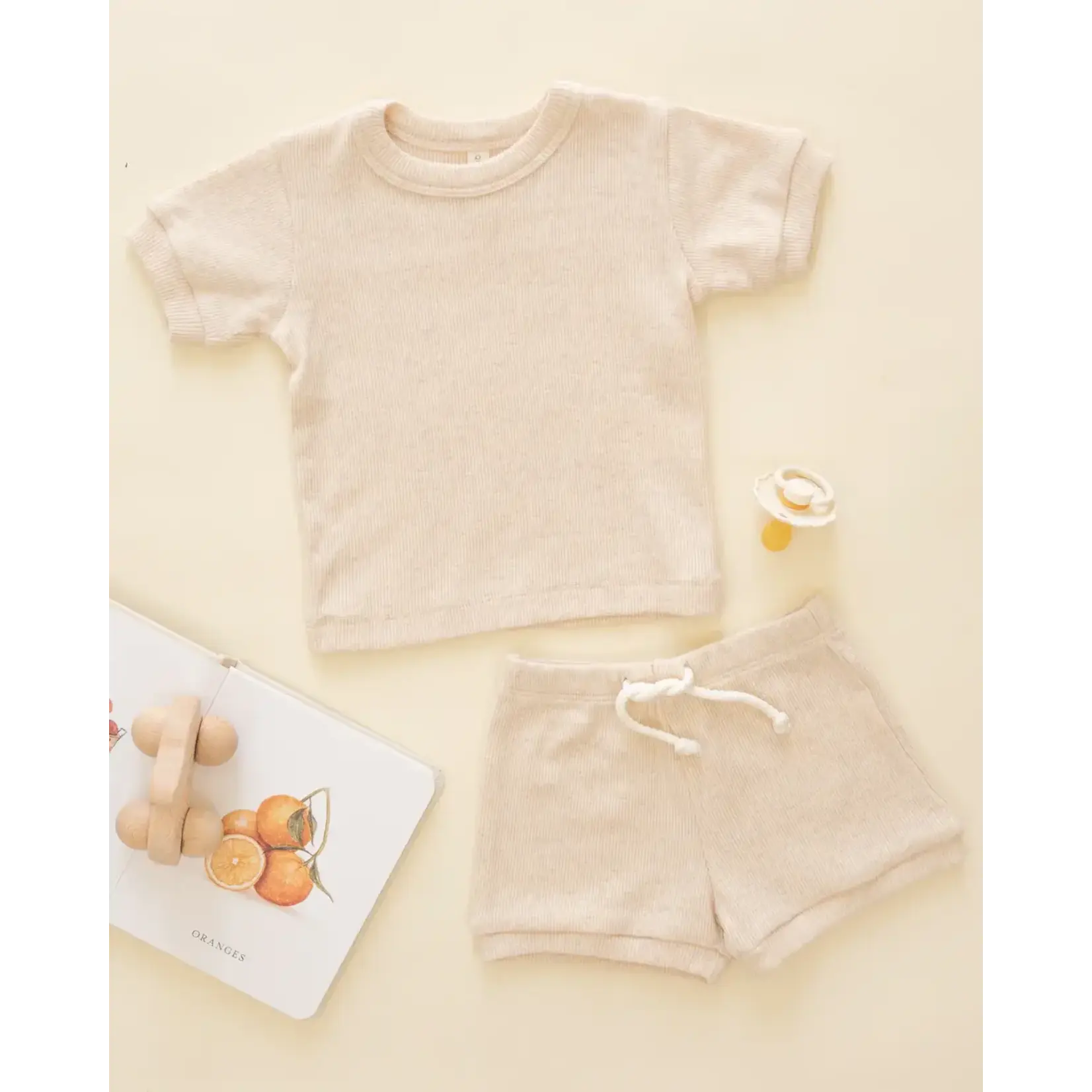 Quincy Mae Quincy Mae Ribbed Shortie Set