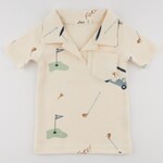 Oh Baby! Oh Baby Natural Golf AOP Spencer Polo