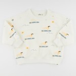Oh Baby! Oh Baby Oyster Surfing Dog AOP Charlie Sweatshirt