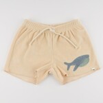 Oh Baby! Oh Baby Buff Whale Applique Terry Charlie Short