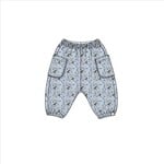 Oh Baby! Oh Baby Sky Blue Apple Blossom Side Pocket Pant