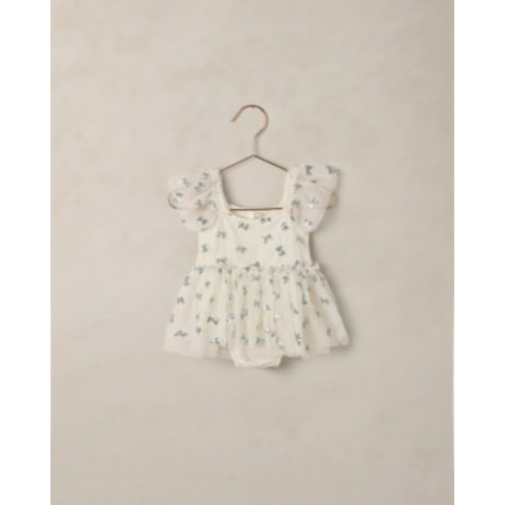 Noralee Noralee Natural Bows Margot Romper