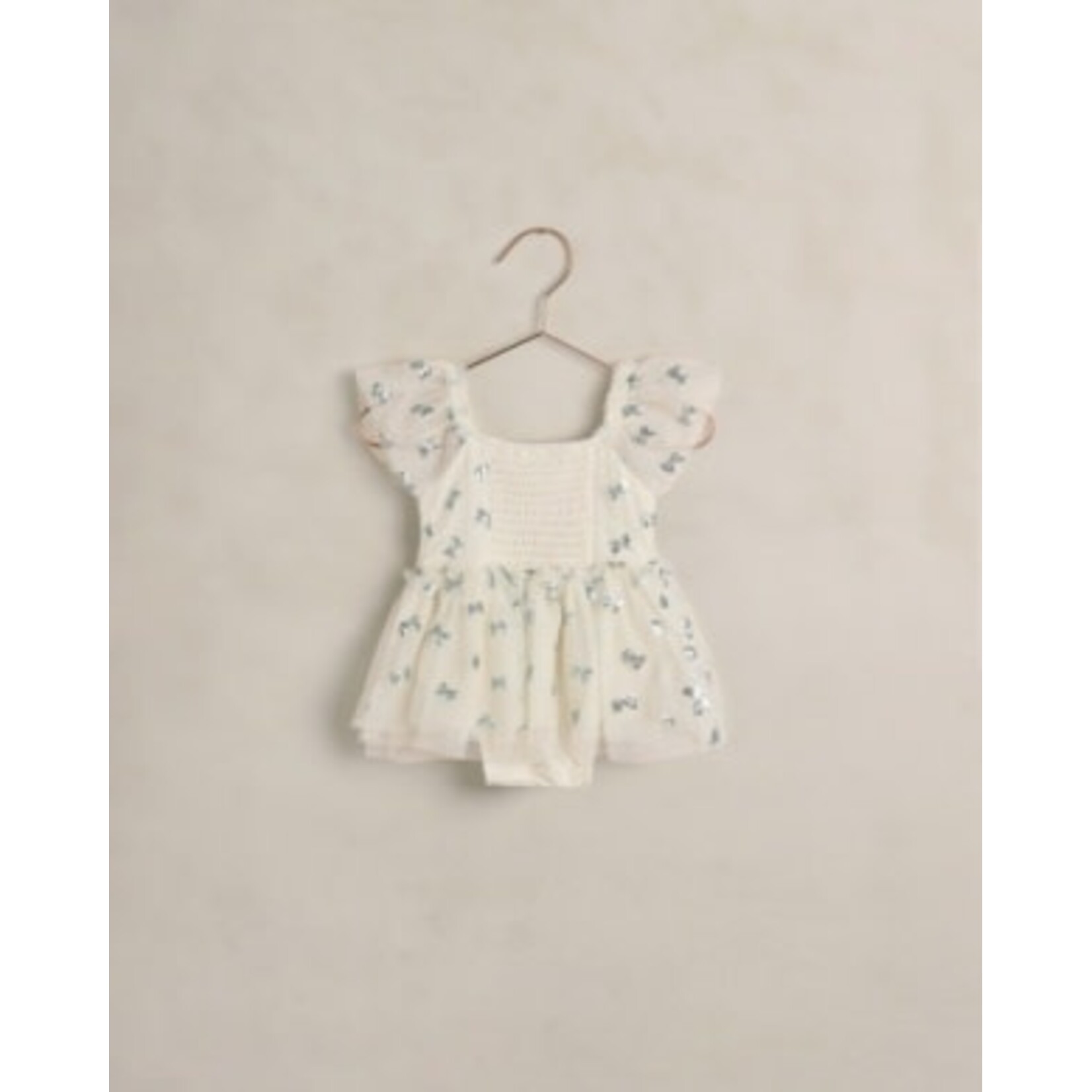 Noralee Noralee Natural Bows Margot Romper