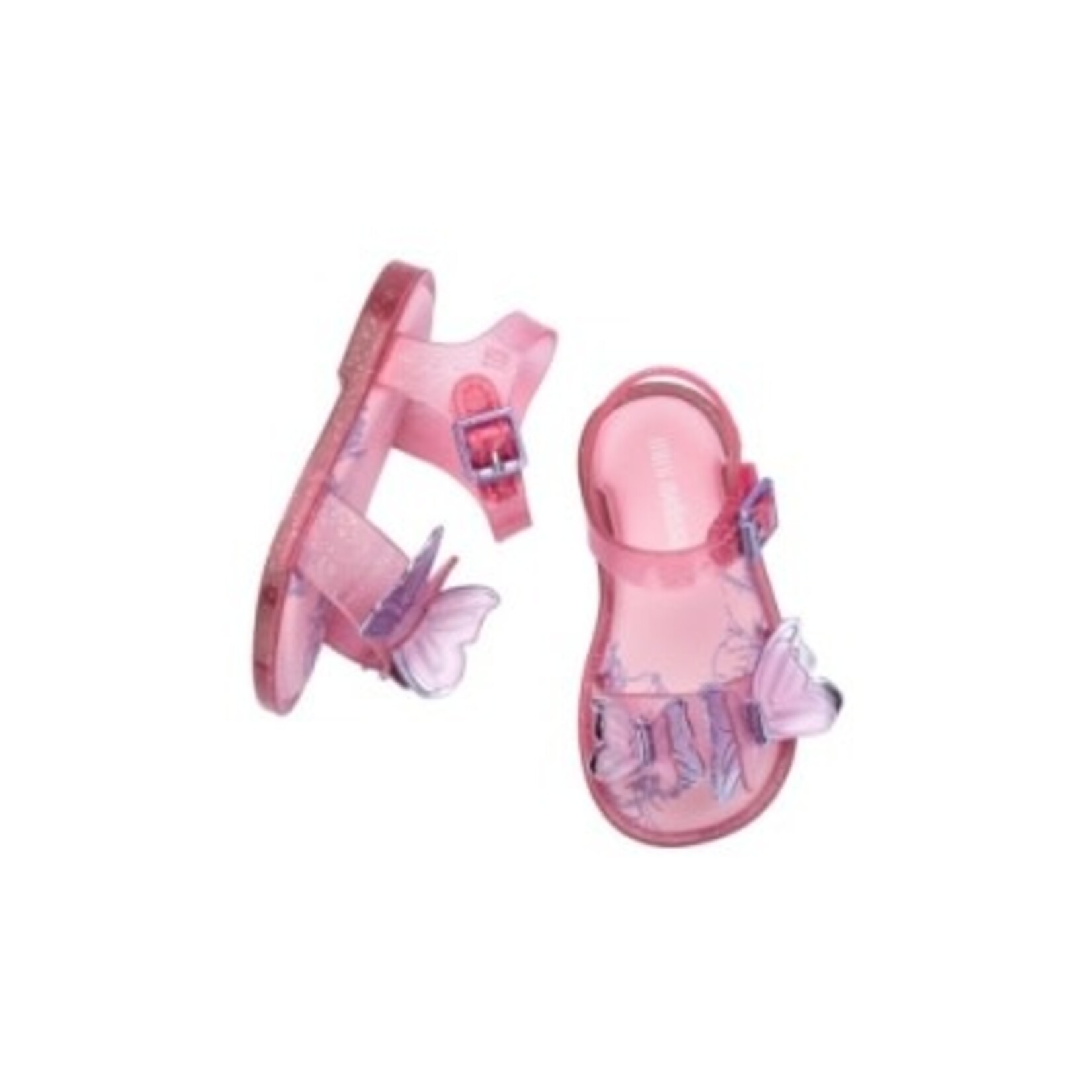 Mini Melissa Mini Melissa Glitter Pink Fly Sandal