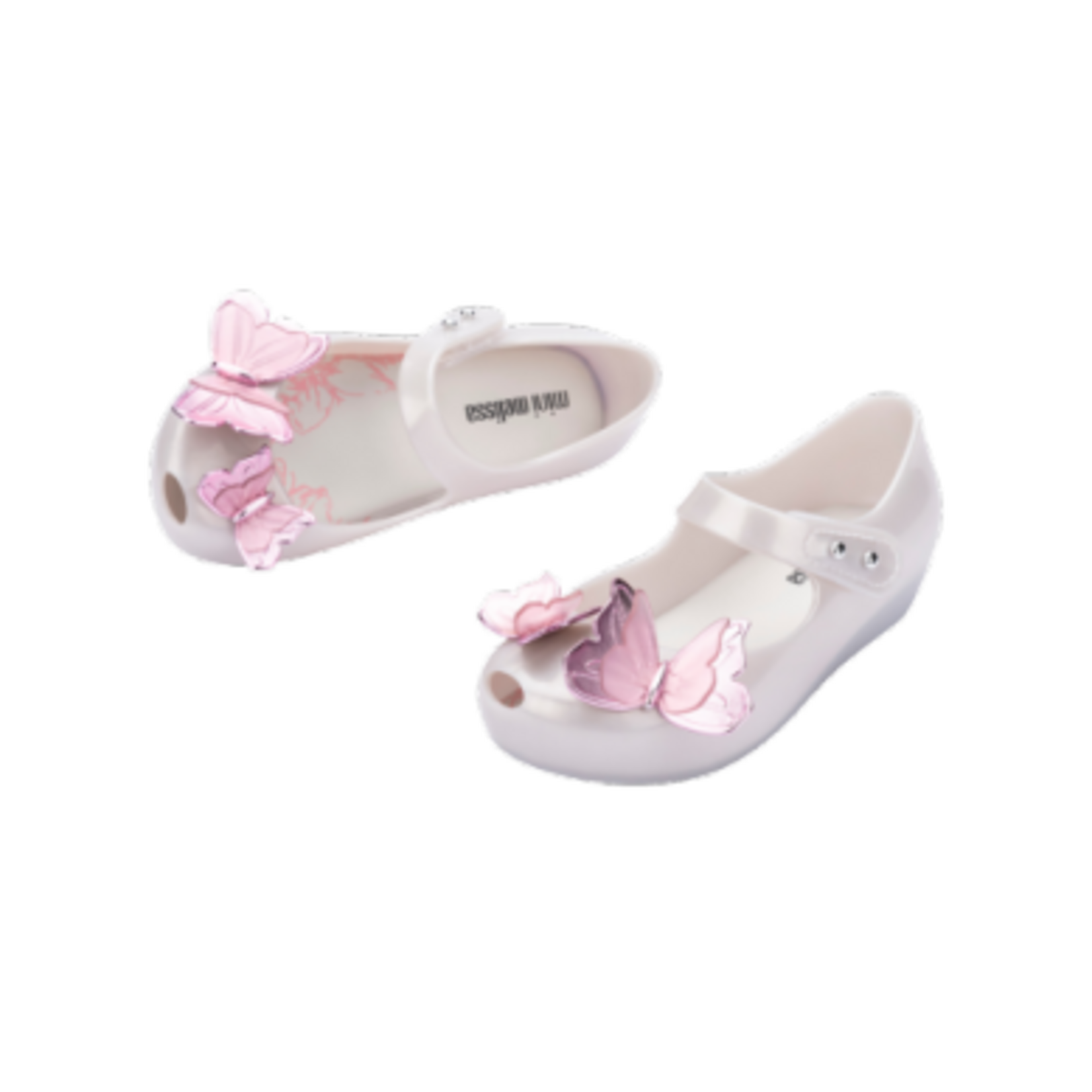 Mini Melissa Mini Melissa Pearly White/Pink Ultragirl Fly Shoe