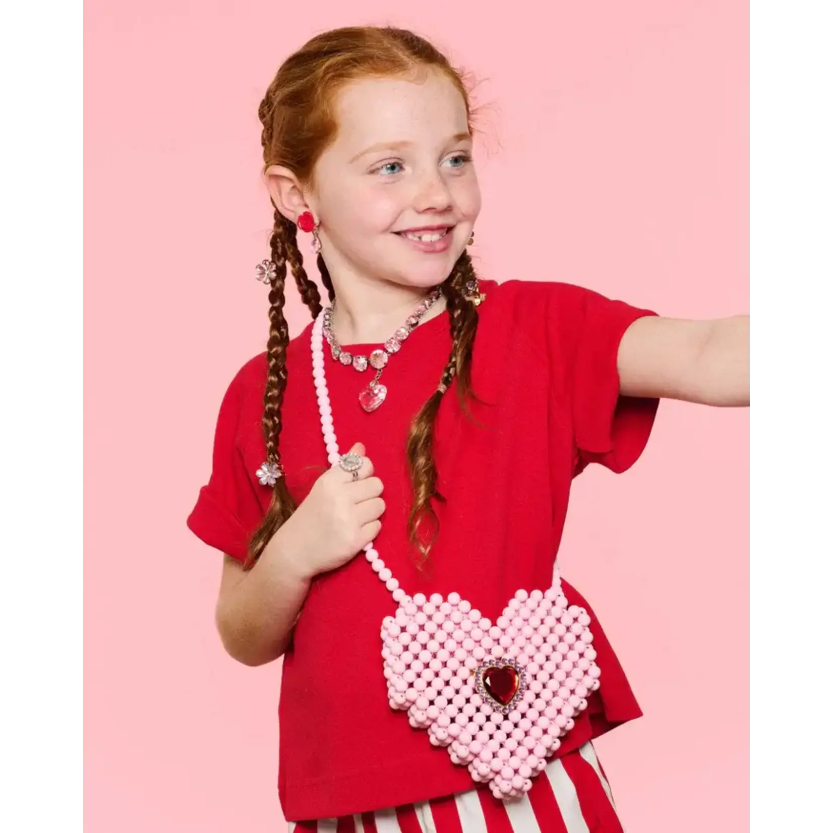 Super Smalls Super Smalls Heartfelt Sparkle Pearl Handbag