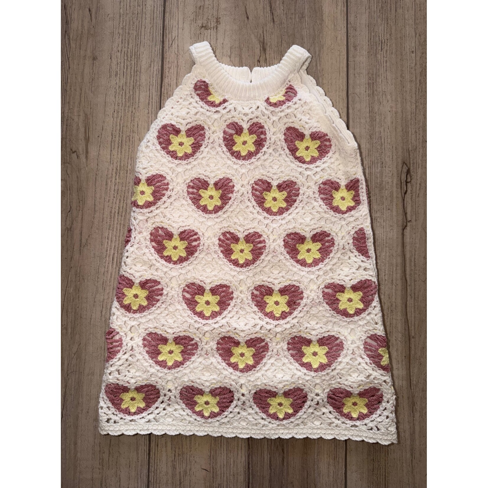 Design History Design History Vanilla Combo Crochet Dress