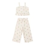 Rylee + Cru Rylee + Cru Natural Embroidered Daisies Kayli Set