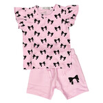 Mish Mish Mish Mish Pink Bows Tee & Shorts Set