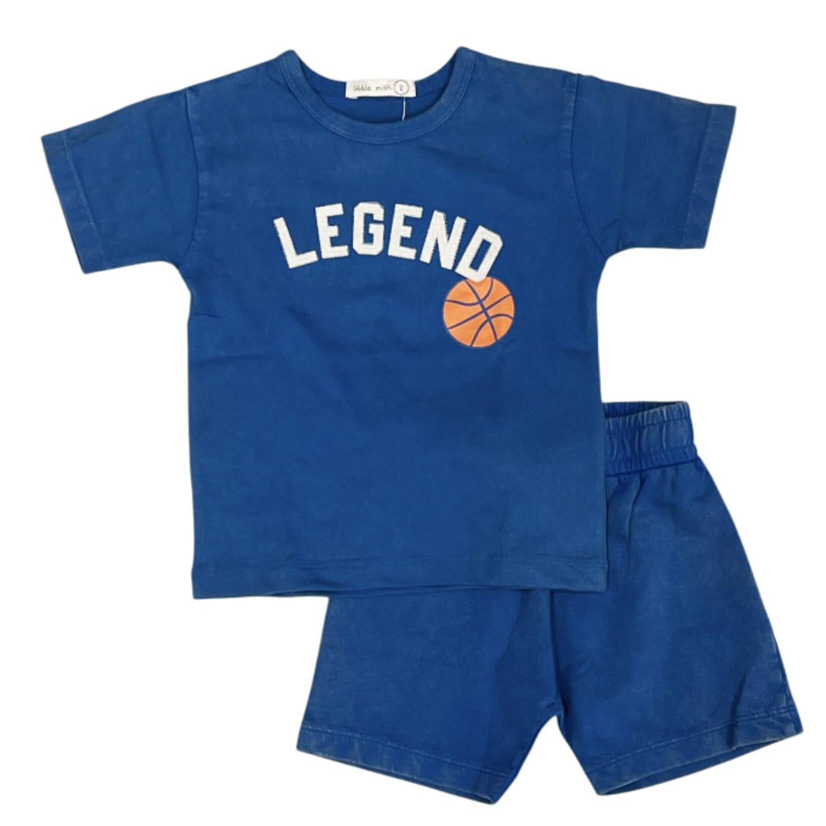 Mish Mish Mish Mish Cobalt Sporty Word Tee & Shorts Set
