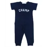 Mish Mish Mish Mish Navy Sporty Word Tee & Pant Set