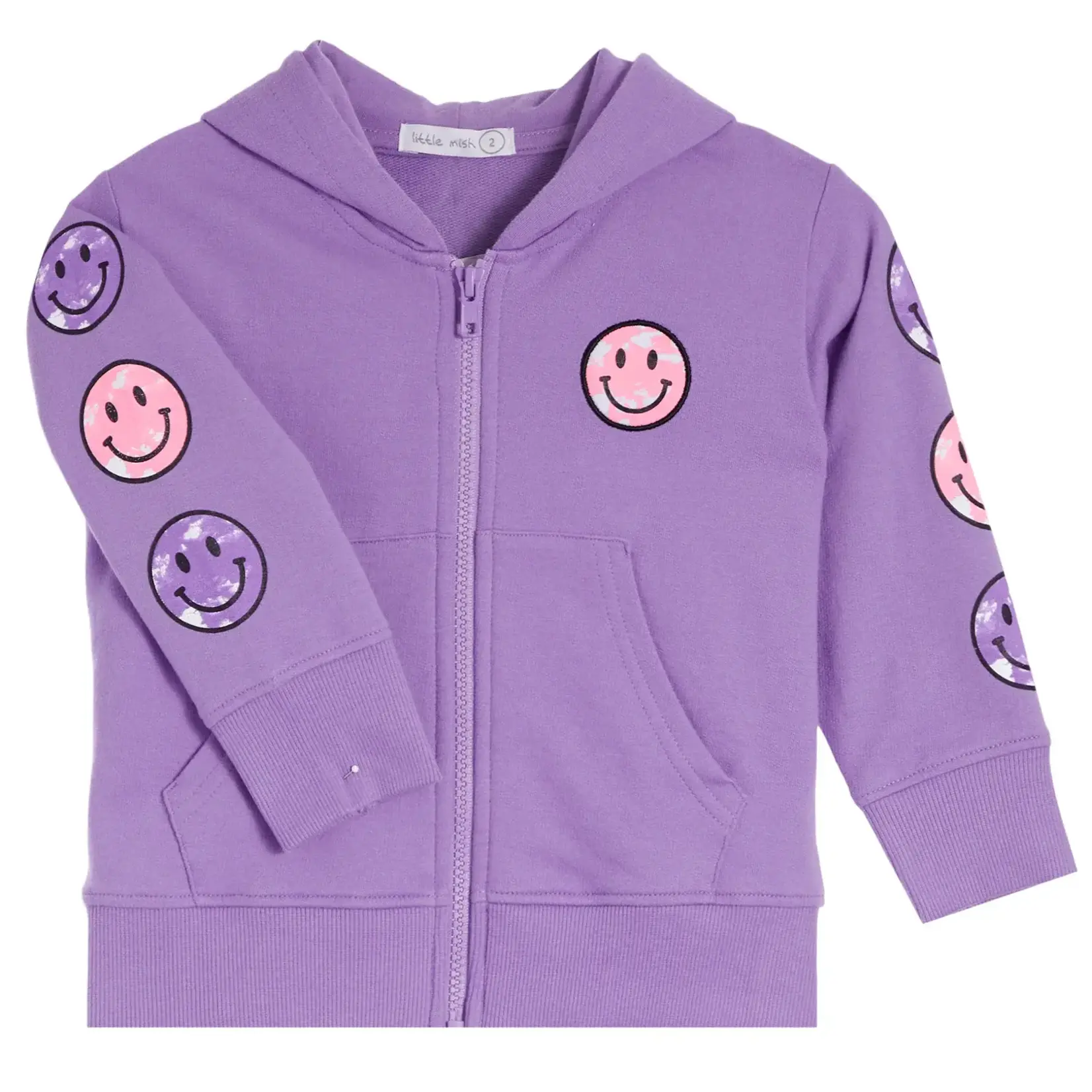 Mish Mish Mish Mish Purple Smiley Tie Dye Hoody