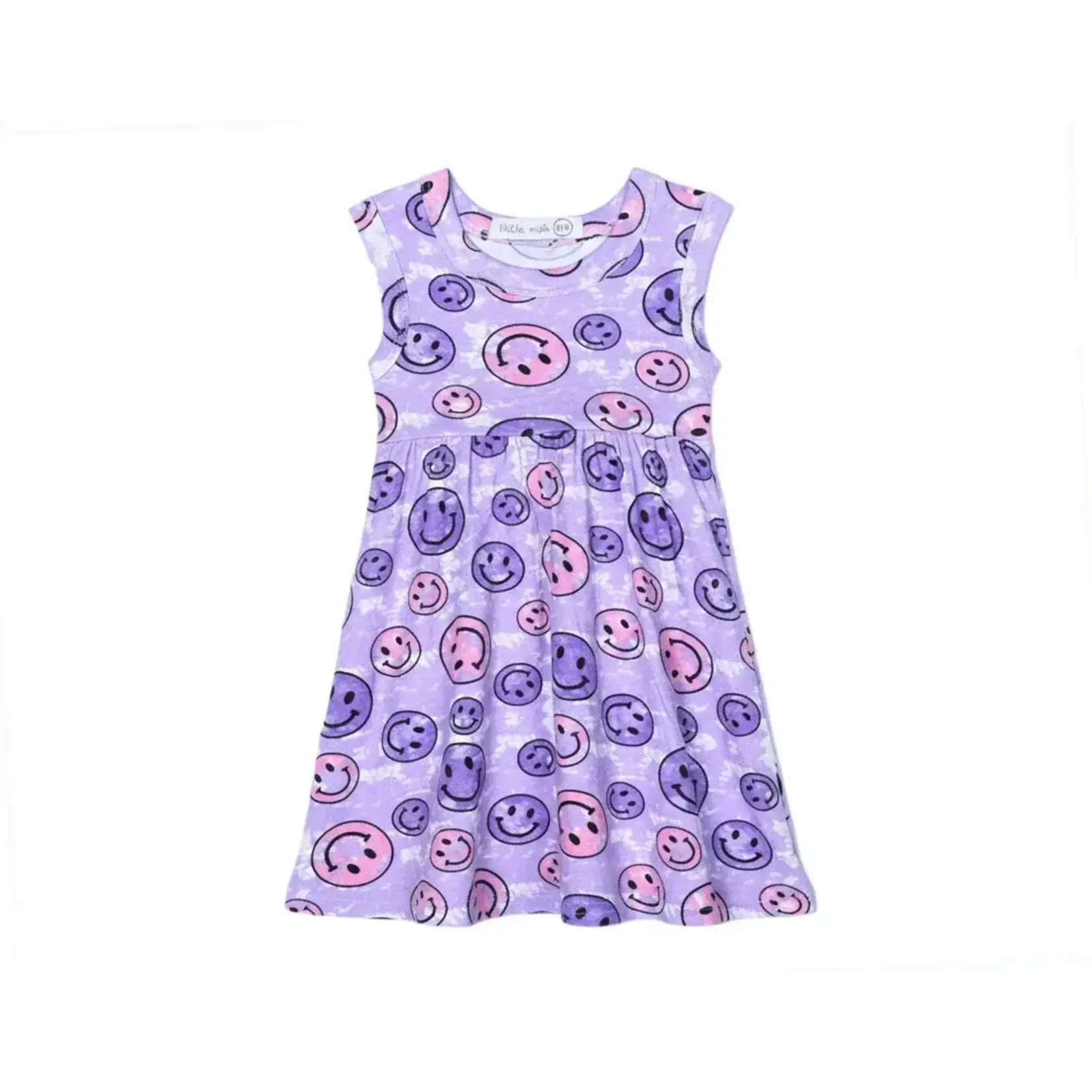 Mish Mish Mish Mish Purple Smiley Tie Dye Dress