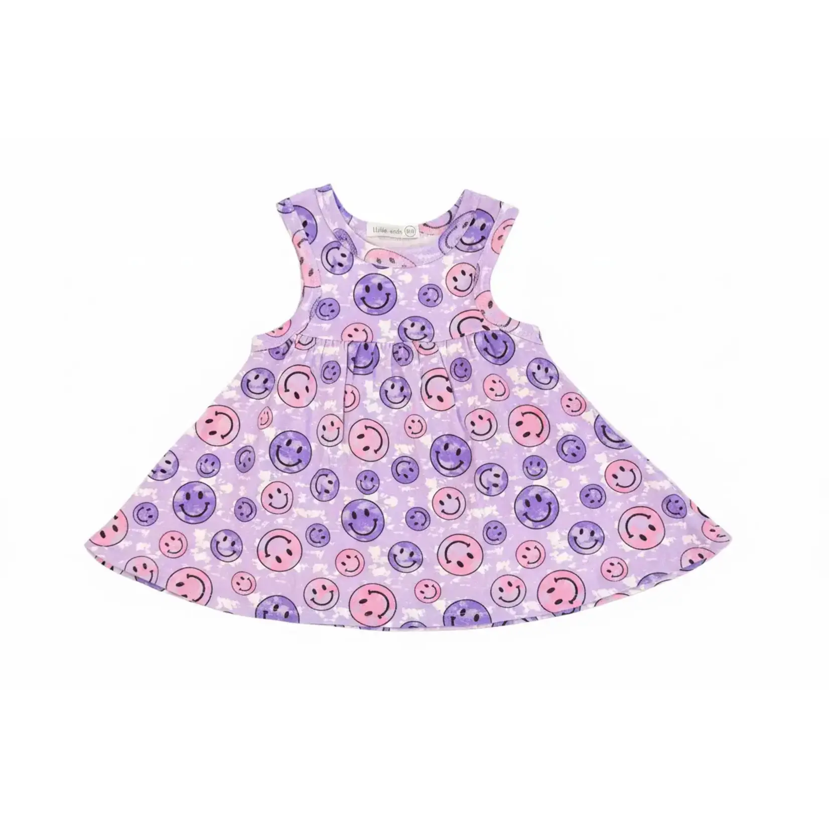 Mish Mish Mish Mish Purple Smiley Tie Dye Dress