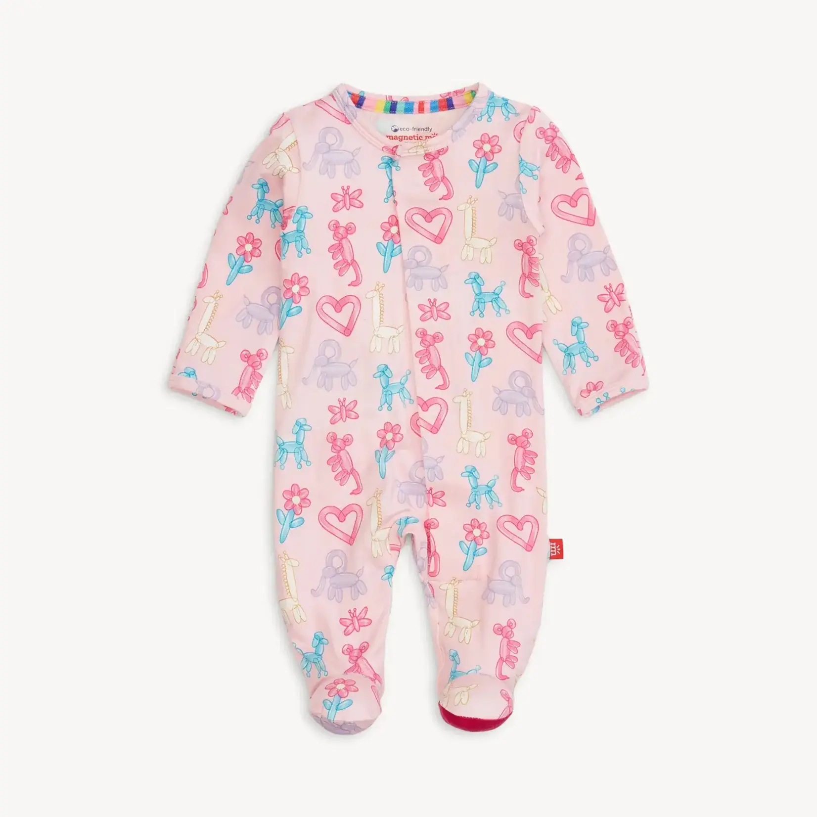 Magnetic Me Magnetic Me Pink Party Animals Glow In The Dark Modal Footie