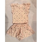 Flowers By Zoe Flowers By Zoe Pink Multi Color Flower Tank And Short Set