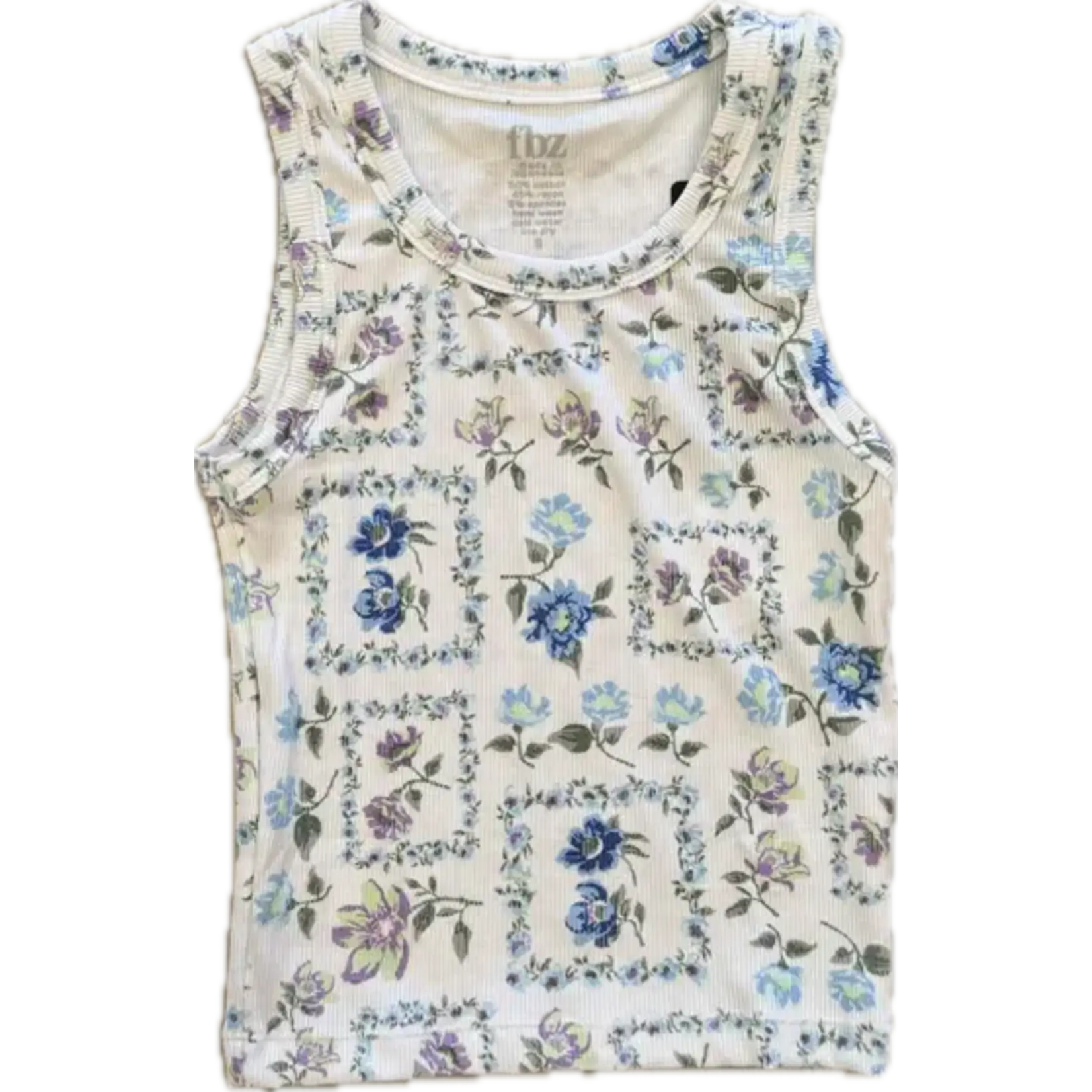 Flowers By Zoe Flowers By Zoe White Square Flower Print Top And Short Set