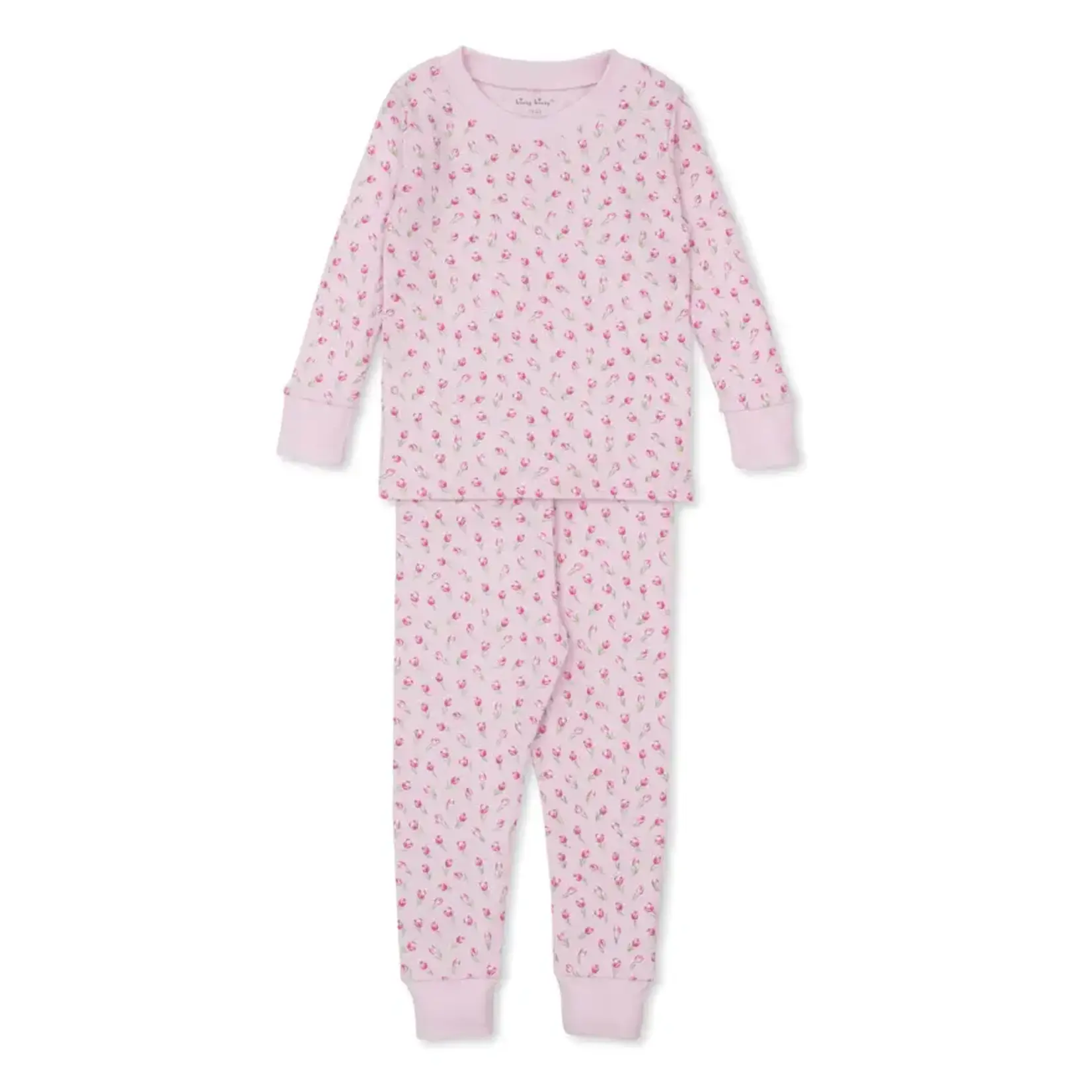 Kissy Kissy Kissy Kissy Pink Tulip Blossoms Pj Set Snug