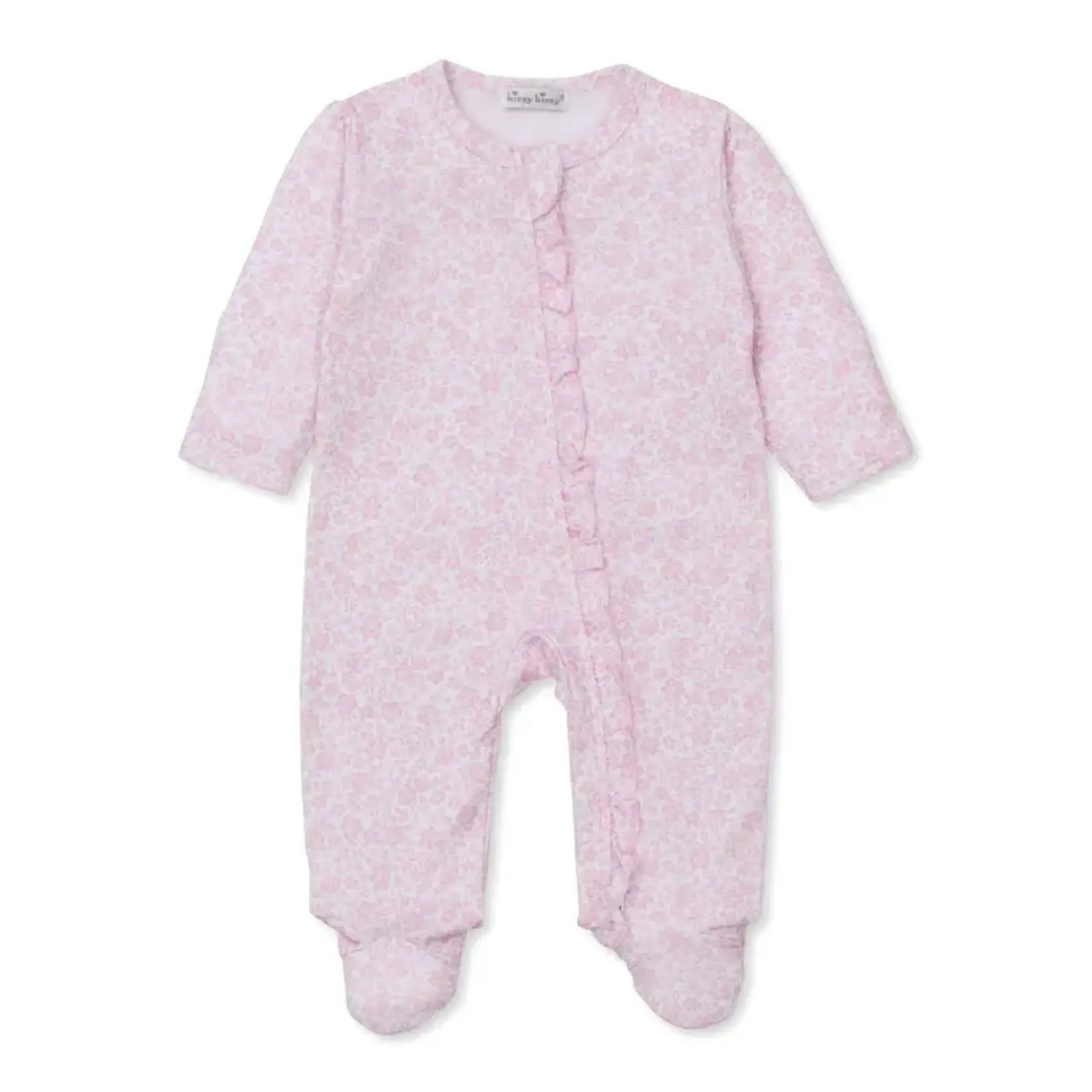 Kissy Kissy Kissy Kissy Pink Garden Zip Footie