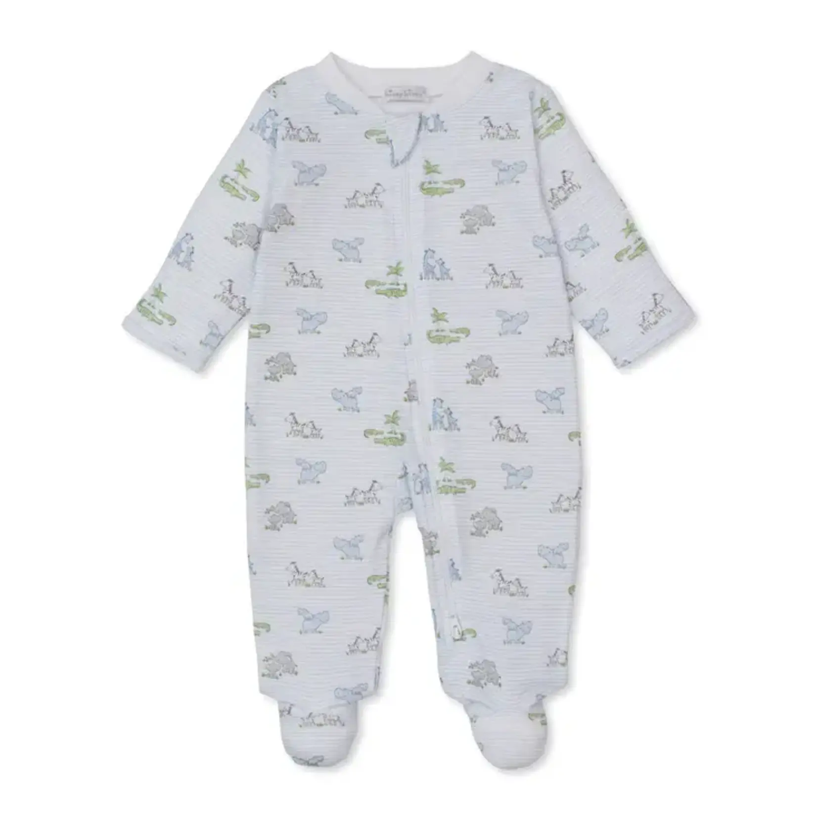 Kissy Kissy Kissy Kissy Multi Blue Safari Party Footie