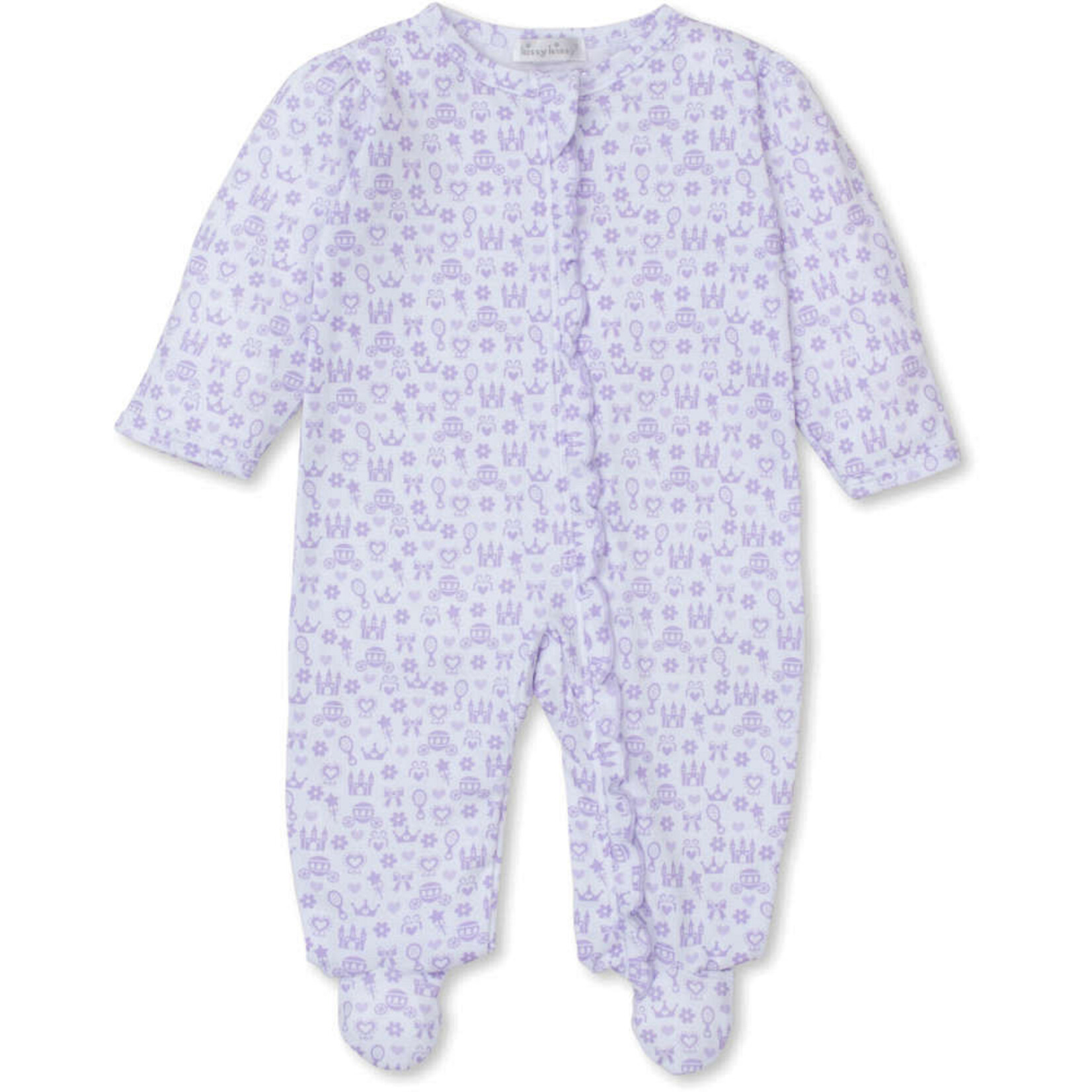 Kissy Kissy Kissy Kissy Lilac Royal Detail Footie